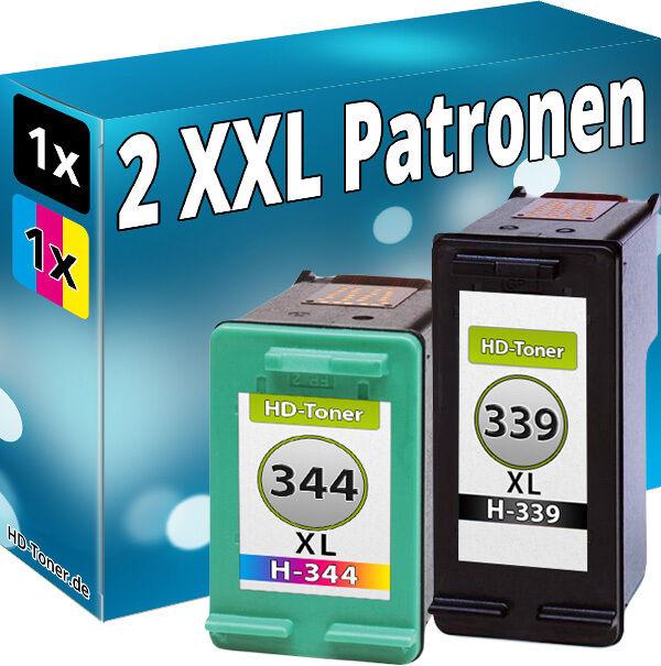 Actual product image Druckfuxx Patronen für HP 339+344 XL DeskJet 5740 6540 6940 6980 DRUCKER PATRONE