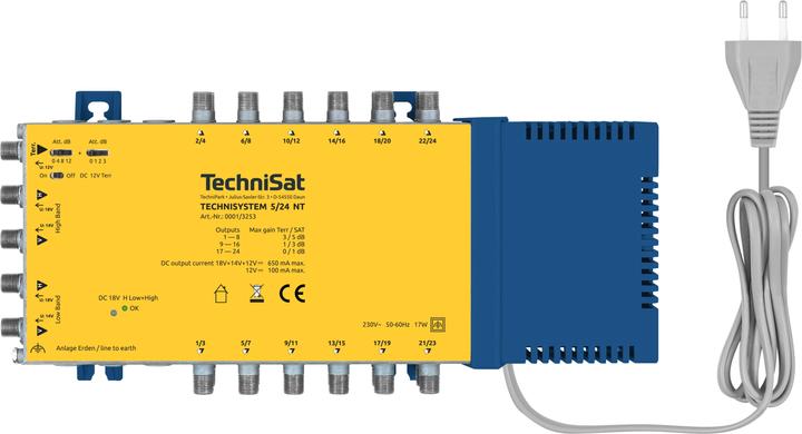 Actual product image TechniSat TECHNISYSTEM 5/24 NT Sat distributor 24 outputs 50 / 60 Hz (Multi switch)