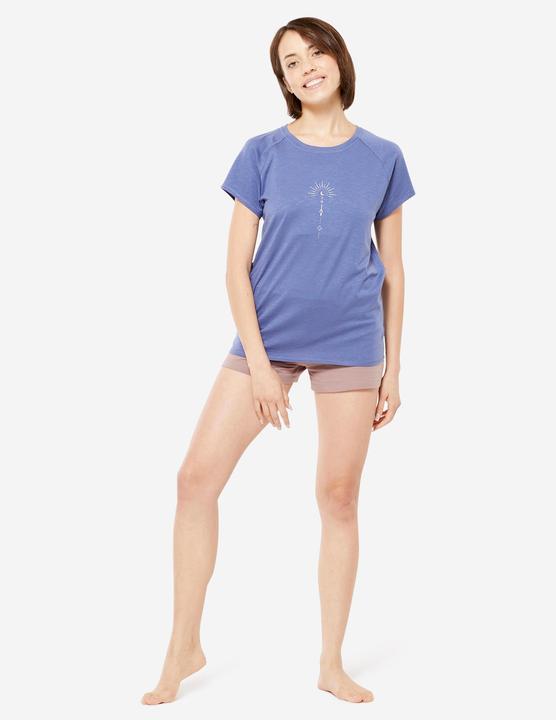 Immagine prodotto Kimjaly T-shirt Yoga 100 donna in cotone organico/lyocell - blu (3XL)