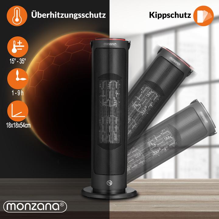 Actual product image Monzana Fan heater (2000 W)