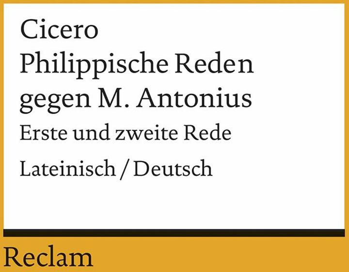 Nährwerte und Zutaten Philippische Reden gegen M. Antonius (Deutsch, Cicero, 1998)