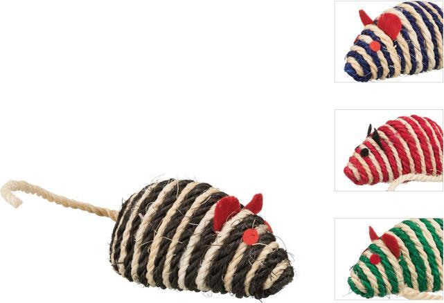 Produktbild Jolly Paw Jollypaw - Katzenspielzeug - Sisalmaus mit Glöckchen - 1 Stück (Katzenminzespielzeug)