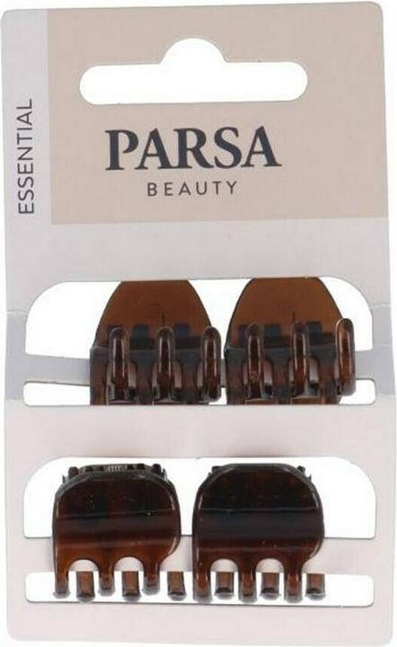 Parsa Beauty Parsa Haarklammern klein, Havanna 4 Stk. (4 Stk.)