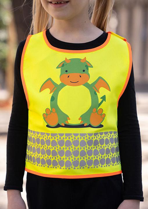 Produktbild Korntex Kinder Warnweste Gelb/Drache Wildlife CO2 Neutral Hautsicherheit XXS EN 17353 ® FUNDRAGYW (XXS)
