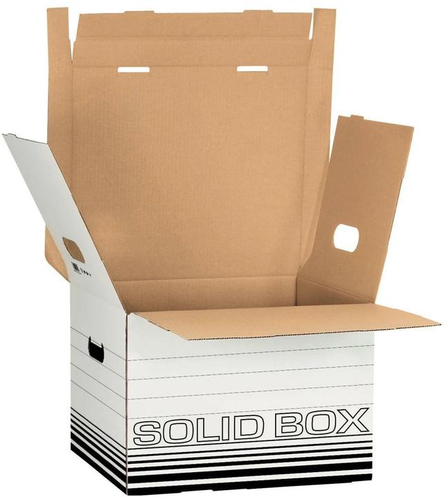 Produktbild Leitz Archivbox Karton Weiss, Schwarz 10 St. (A4, Folio)