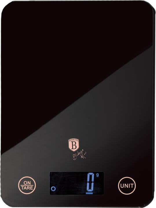 Actual product image BerlingerHaus Digital Kitchen Scale max. 5 kg Black Rose Collection