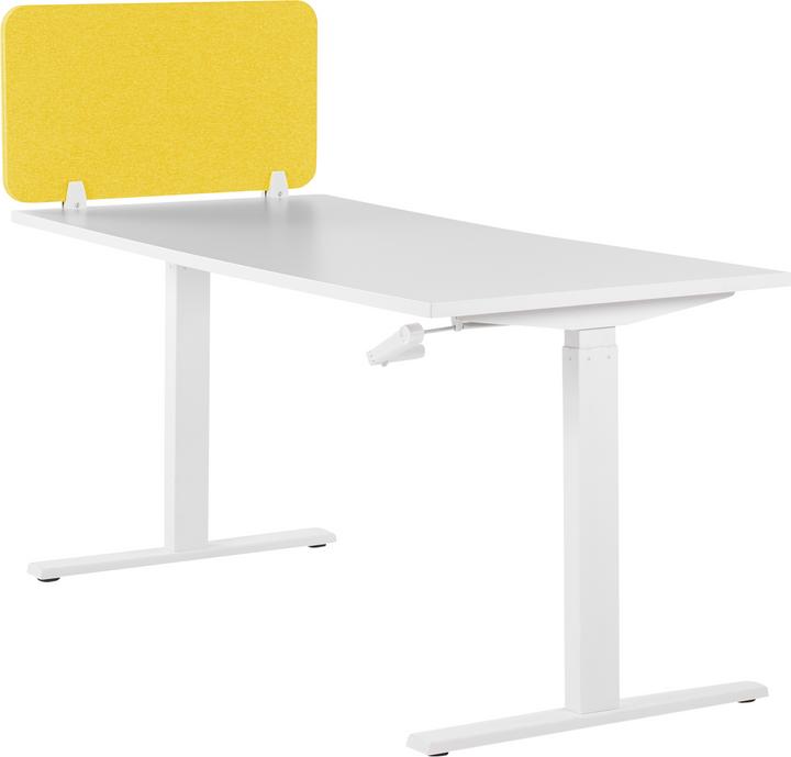 Image du produit Beliani Séparation de bureau jaune moutarde 72 x 40 cm WALLY