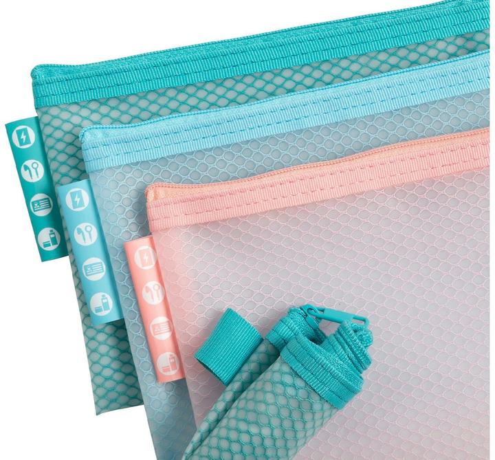 Actual product image Exacompta Zipped pocket 37120E EVA (ethylene vinyl acetate) Multicoloured (A6, 3 x)