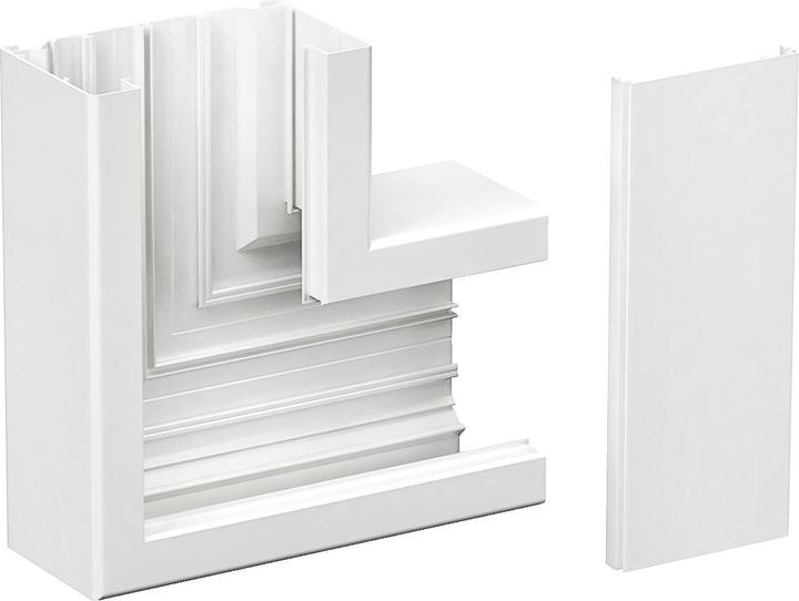 Image du produit Schneider Electric SE 5507123 INKA 123/72 Angle plat 90 degrés avec cache Alu RAL9016 (20 cm)