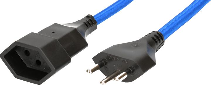 Produktbild Max Hauri Verlängerungskabel 3 m T13 - T12, Blau (3 m, Typ 13)