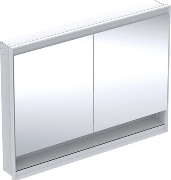 Actual product image Geberit ONE mirror cabinet with ComfortLight, 2 doors, flush mounting, with niche, 120x90x15cm, 505.