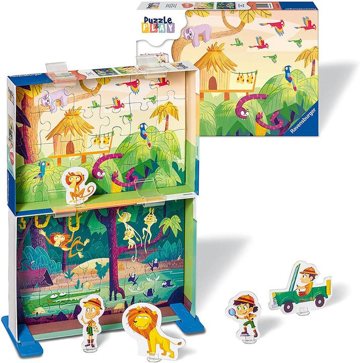 Actual product image Ravensburger Kinderpuzzle Puzzle&Play - 2x24 Teile Puzzle für Kinder ab 4 Jahre (24 pieces)