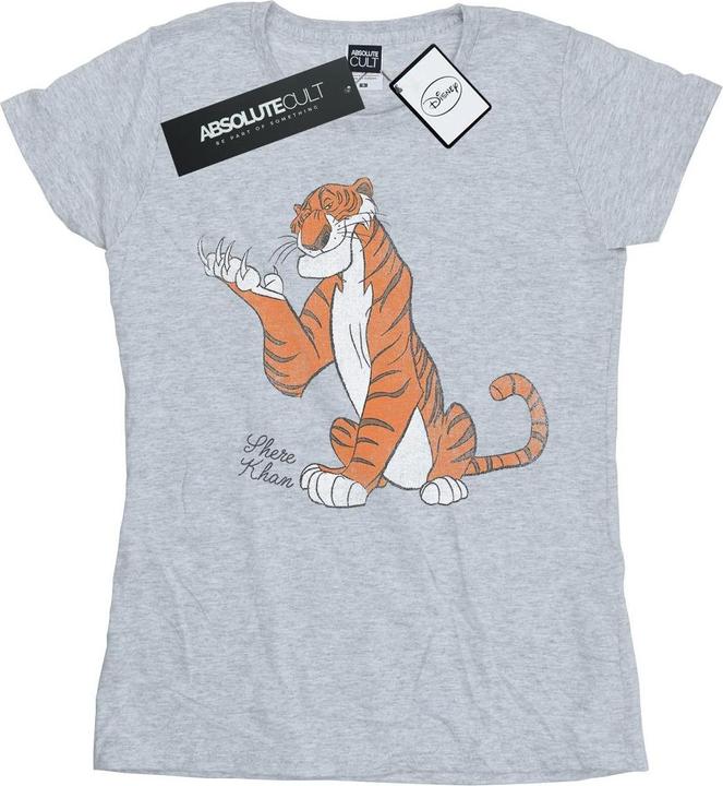 Actual product image Disney Womens/Ladies The Jungle Book Classic Shere Khan Cotton T-Shirt (XL)