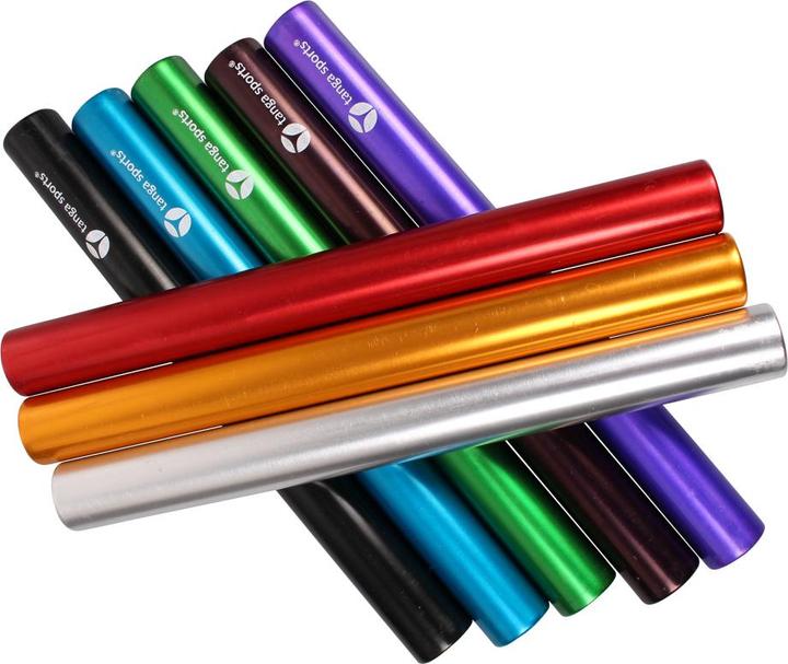 Tanga Sports Staffelstab aus Aluminium, 8er-Set, 3,2 cm (580 g)