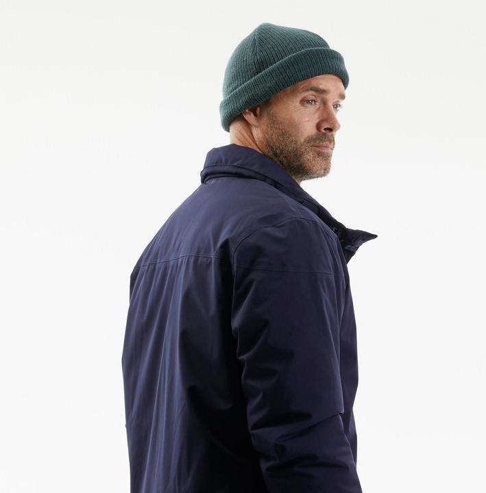 Produktbild Quechua Parka Winterjacke Herren warm bis -10 °C wasserdicht Winterwandern - SH500 blau (M)