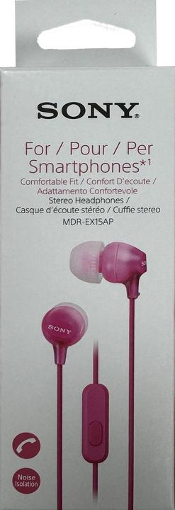 Image du produit Sony Mdr-Ex15ap (pas de réduction du bruit, Filaire)