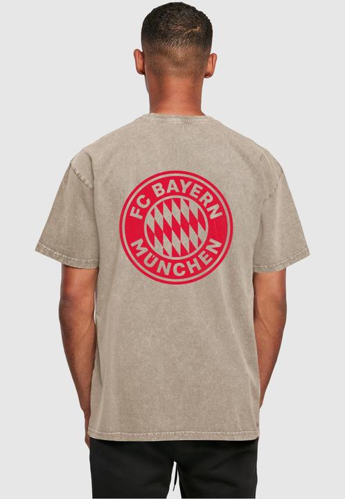 Actual product image FC Bayern München Mia San Mia Red Acid Washed Heavy Oversize Tee - 111611 (L)