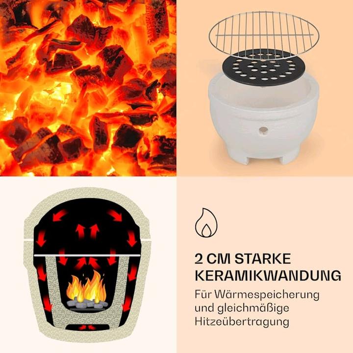 Immagine prodotto Klarstein Princesize Pro KamadoGrill Rosso (260 mm)