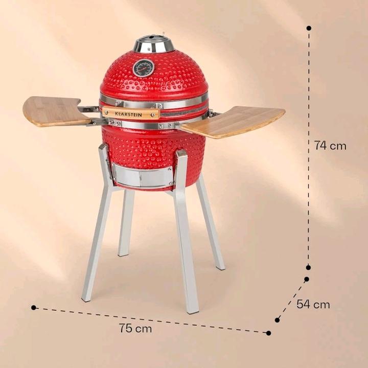 Immagine prodotto Klarstein Princesize Pro KamadoGrill Rosso (260 mm)