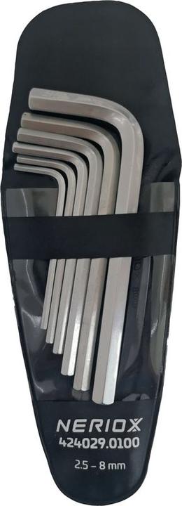 Neriox L-shaped hex key set with bore