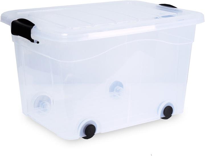 Produktbild Siena Home 3 er Set Aufbewahrungsbox 20 l mit Rollen (45 x 33.5 x 25 cm, 42 l)