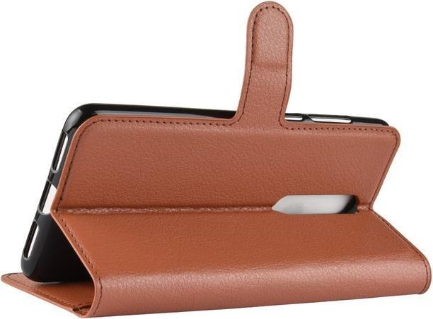 Actual product image MU Classic Litchi Leather Bookcover Series (Nokia 3.1 Plus)
