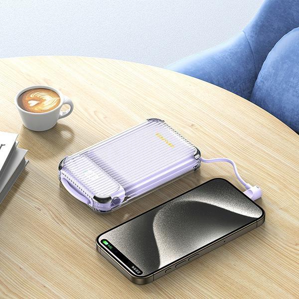 Actual product image Awei PowerBank P89K 10000mAh 38,5W czarny/black + kable PD/Lightning (10000 mAh, 38.50 W)
