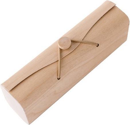 Actual product image Bekos Wood veneer spectacle case