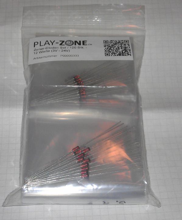 Immagine prodotto OEM Set di diodi Zener 120 pz. 12 valori (3V 24V)