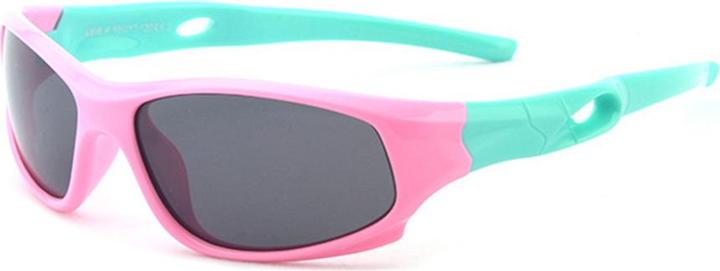 Produktbild Techsuit - Sunglasses Polarised (816-C3) - Sport Type, for Kids Between 5-8 Years - Pink / Green