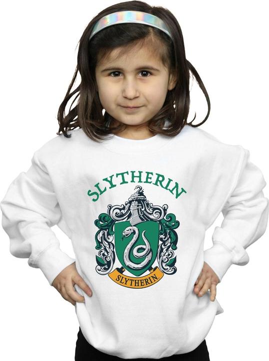 Actual product image Girls Slytherin Crest Sweatshirt (140, 146)