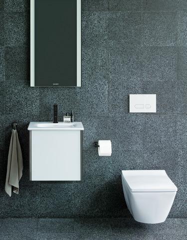 Produktbild Duravit Einhebel-Waschtischmischer C.1 S o Zugstangen-Ablaufgarnitur schwarz matt