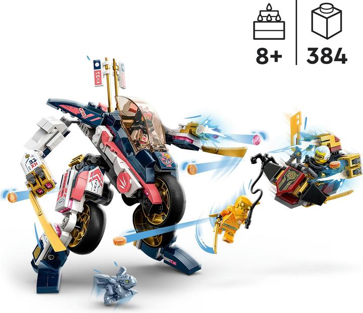 Produktbild LEGO Ninjago Soras Mech verwandelt sich in ein Rennrad (71792). (71792, LEGO Ninjago)