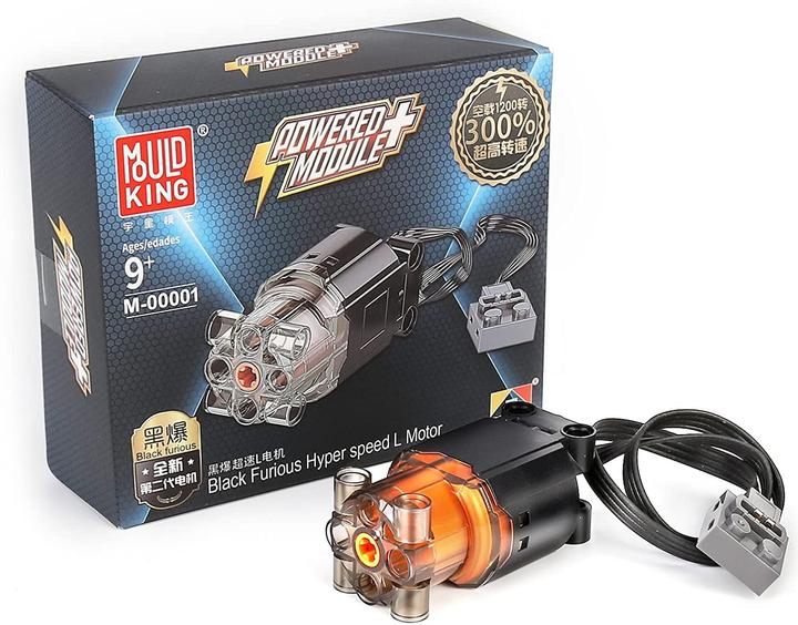 Mould King Black Furious Hyper Speed L-Motor