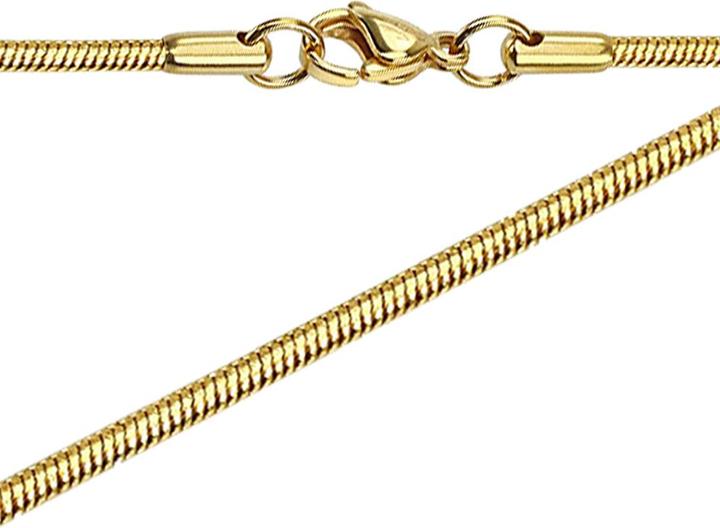 Produktbild Star Piercing Kette runde Schlange vergoldet (Chirurgenstahl 316L, ohne Messing)