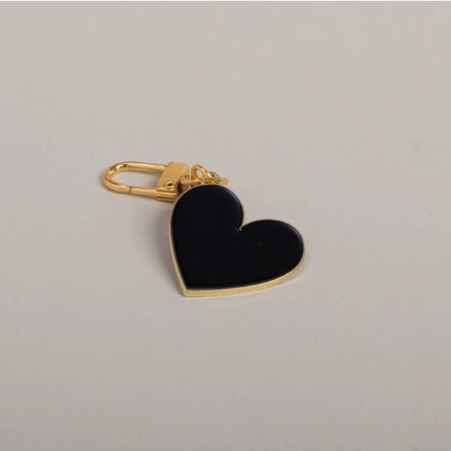 Actual product image Eulenschnitt Keyring pendant small heart black - by