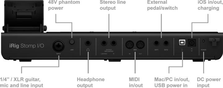 Produktbild IK Multimedia iRig Stomp I/O + AmpliTube 5 Bundle (USB)