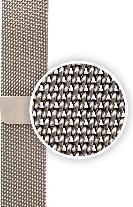 Produktbild Crong Milano Steel – Edelstahlarmband für Apple Watch 42/44/45/49 mm (Champagner) (Edelstahl)