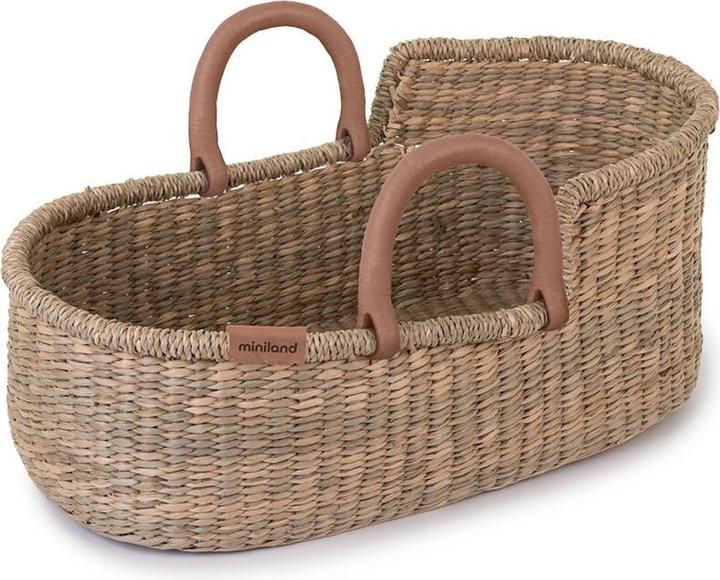 Actual product image Miniland Dolls Carrying Basket Woven