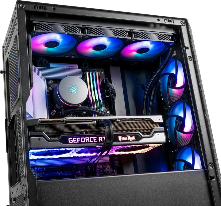 Actual product image Silverstone SST-FA514X-BG - FARA High Airflow ATX Mid-Tower gaming chassis with dual radiator suppor (ATX, mATX, Mini-ITX)