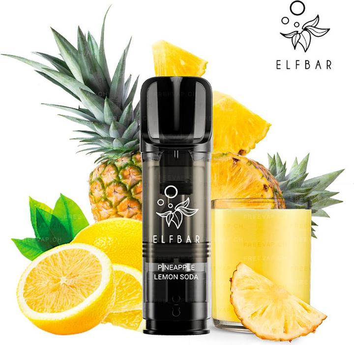 Image du produit Elfbar Elf Bar ELFA Pro Prefilled Pod (2 x 2ml) Ananas Citron FR (Ananas)