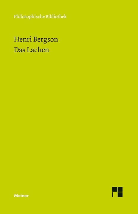 Image du produit Das Lachen (Allemand, Henri Bergson, Roswitha Plancherel-Walter, 2011)