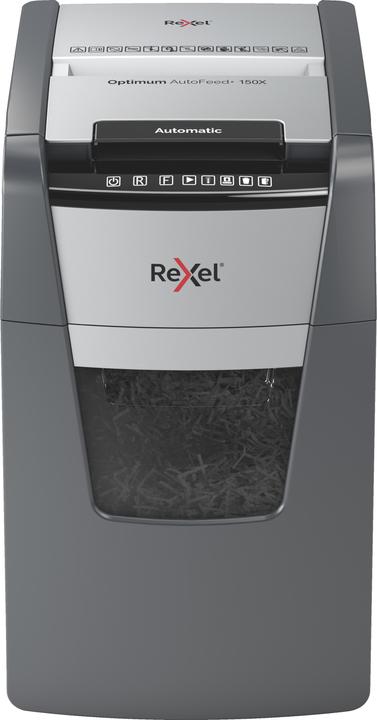 Rexel Shredder Optimum AutoFeed+ 150X Particle cut 4 x 28 mm 44 l Number of sheets (max.): 150 Sic (Particle cut)