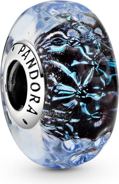 Pandora Muranoglas Wavy Dark Blue Ocean (Sterlingsilber)
