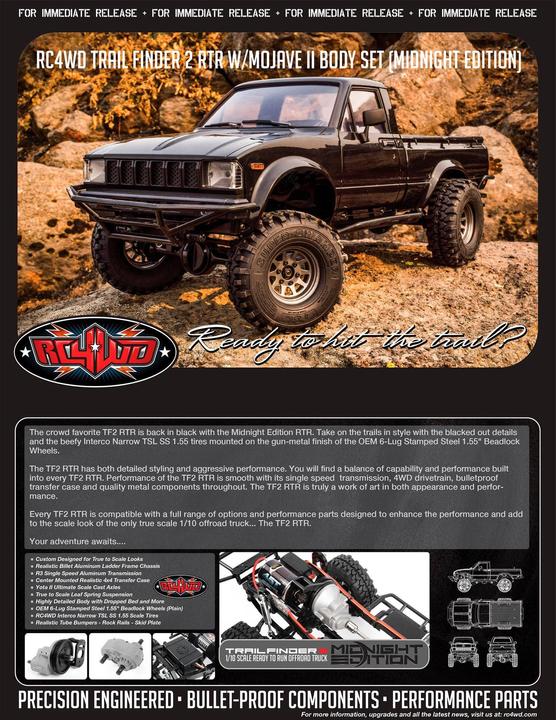 Produktbild Rc4Wd Scale Crawler Trail Finder 2 Mojave II 1:10, RTR (RTR Ready-to-Run)