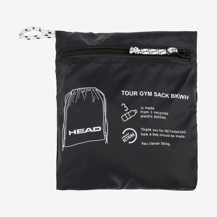 Actual product image Head Tour Gym Sack BKWH