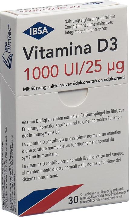Actual product image Vitamina D3 Melt film 1000 I.U. (30 Piece, 21 g)
