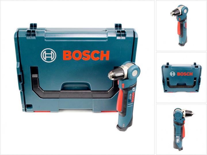 Actual product image Bosch Professional Bosch GWB 10.8 V-LI Battery Angle Drill 11Nm Solo ( 0601390909 ) + L-Boxx (Rechargeable battery operated)