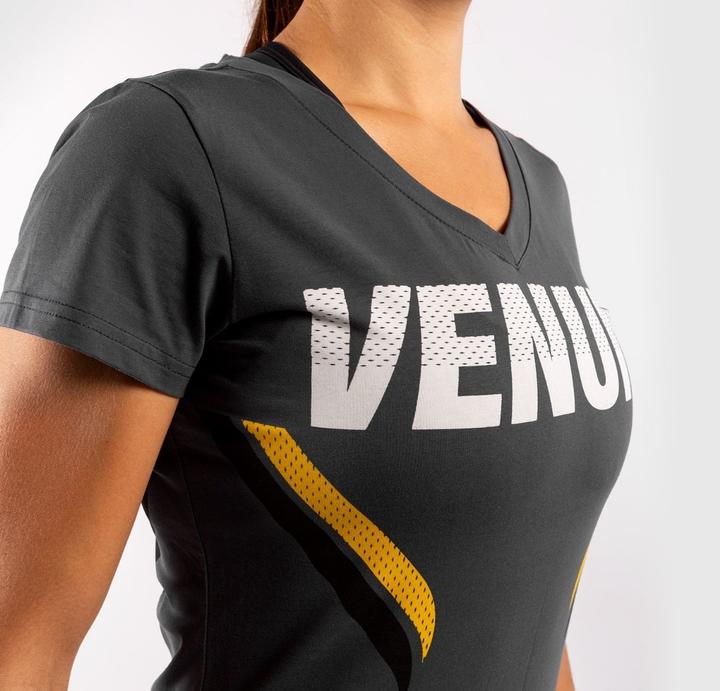 Actual product image Venum ONE FC Impact T-shirt - for women - Grey/Yellow (L)