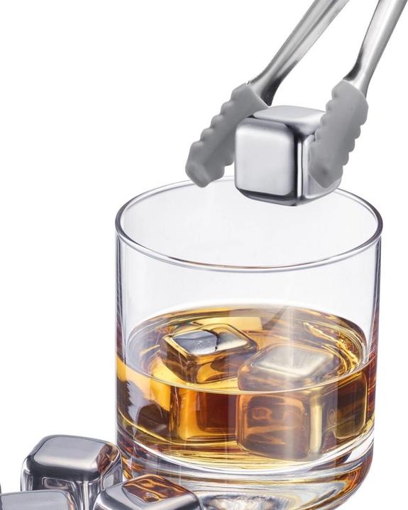 Immagine prodotto Westmark Cubetti di ghiaccio con pinze Cosmo 7 pezzi. (Pietre di whisky)